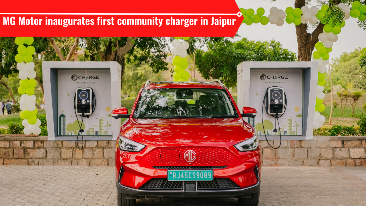 MG Motor community charger in Jaipur