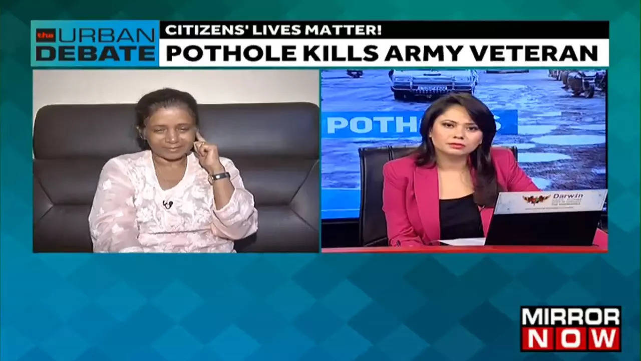 Navi Mumbai Pothole kills Ex-army man wife says accident could have been avoided