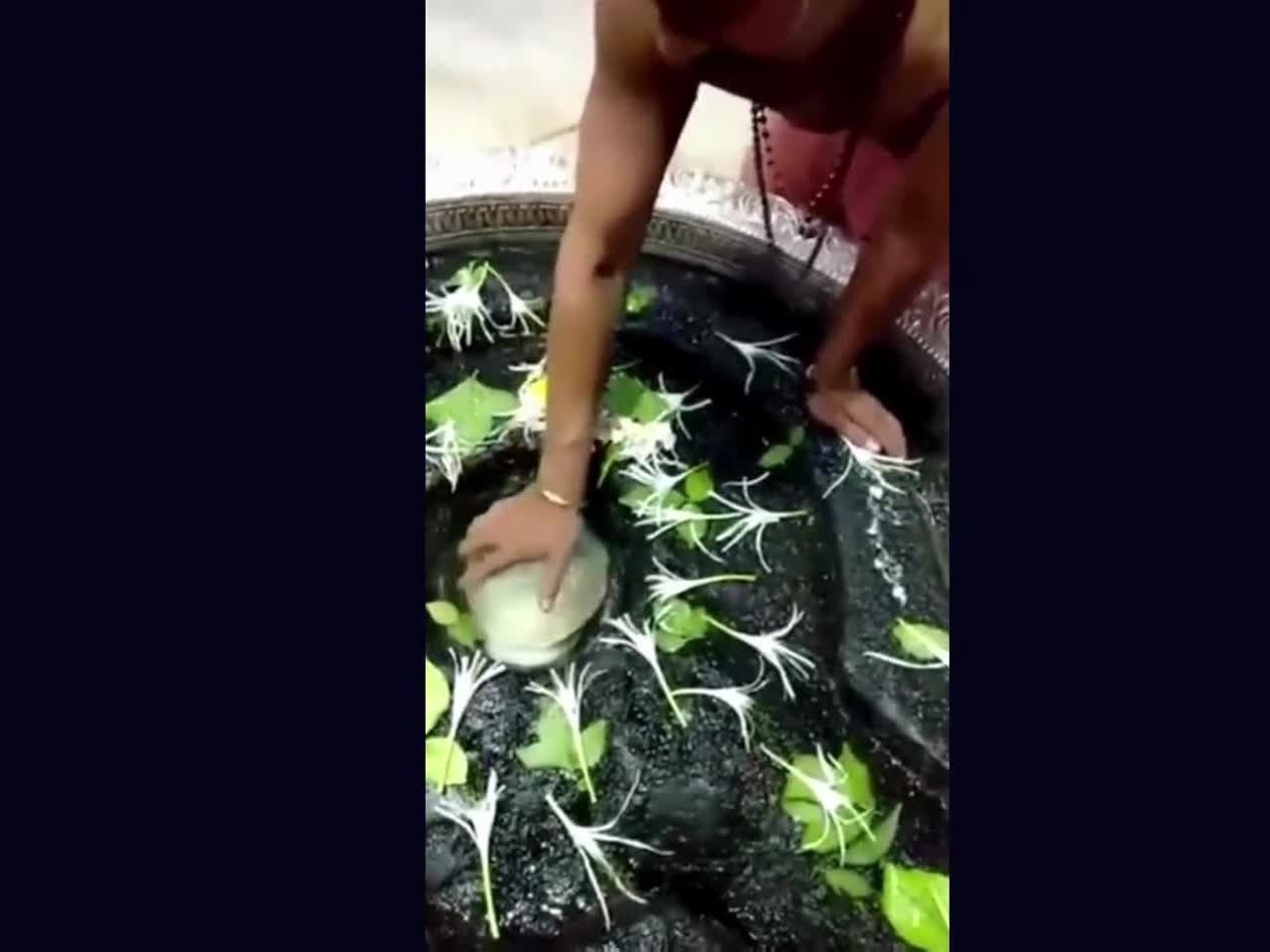 Viral video: Blob resembling ice on Shivling at Nashik's ...