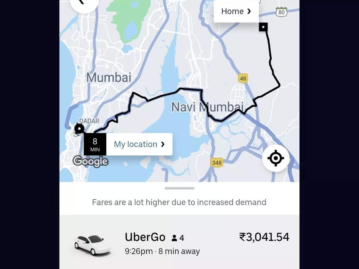 Flight to Goa is cheaper Uber charges Mumbai man Rs 3000 for ride home amid heavy rain