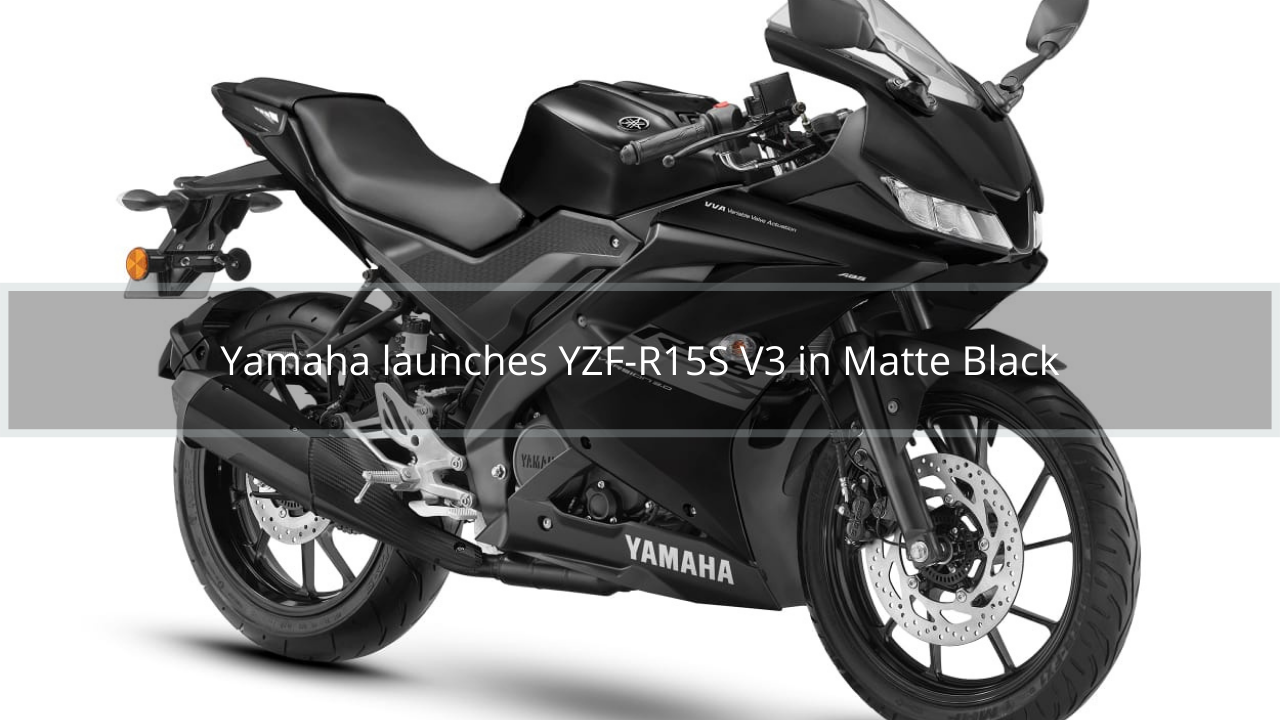Yamaha YZF-R15S V3- Matte Black