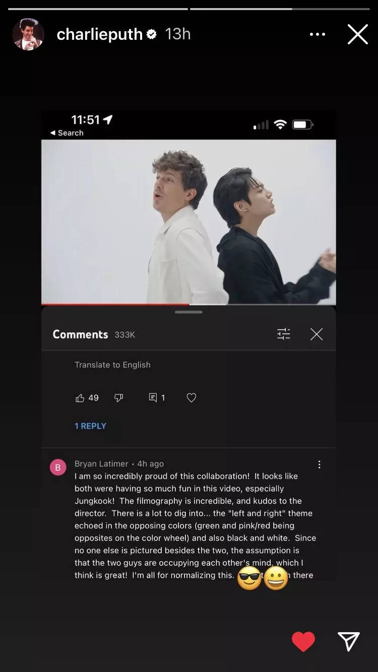 Charlie Puth confirms all fan theories; Left and Right music video ft  Jungkook depicts a gay relationship after all | Entertainment News, Times  Now