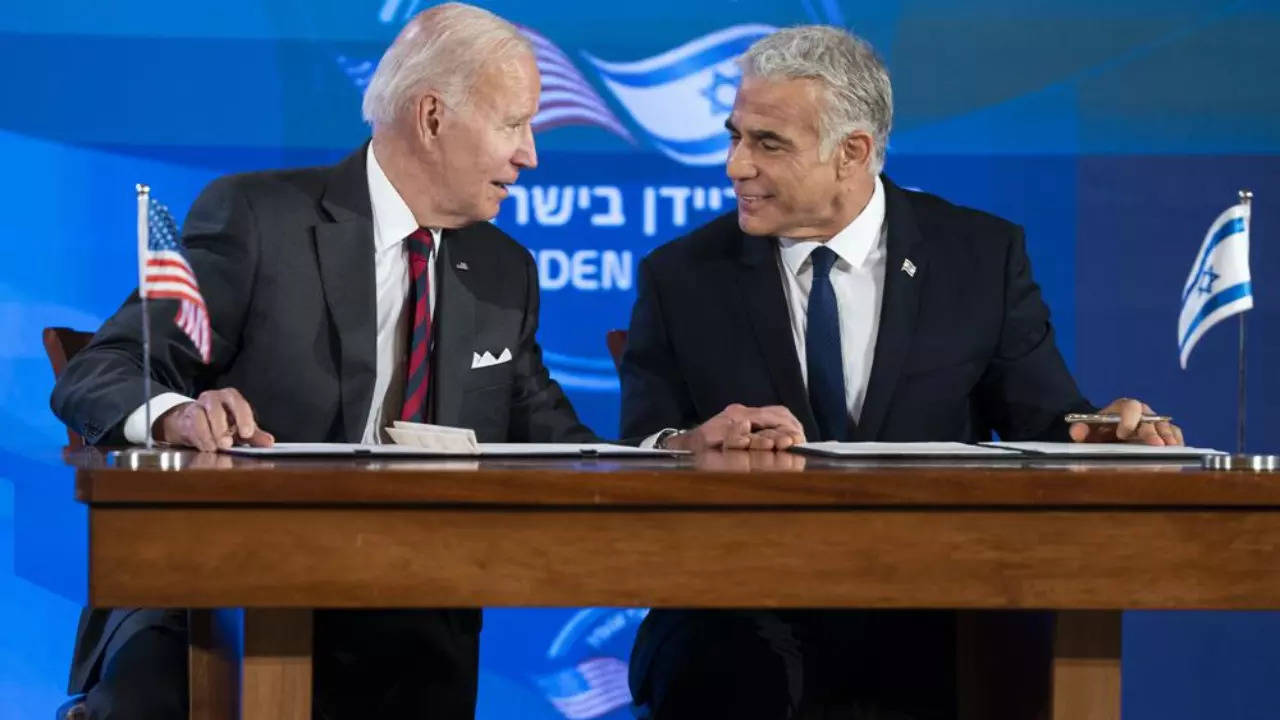 US President Joe Biden and Israeli Prime Minister Yair Lapid