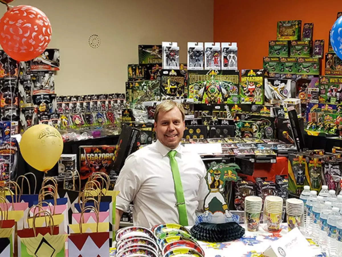 Michael Nilsen's collection of over 9,000 Power Rangers items began with a gift from his uncle at the age of 10 | Picture courtesy: Guinness World Records/Twitter