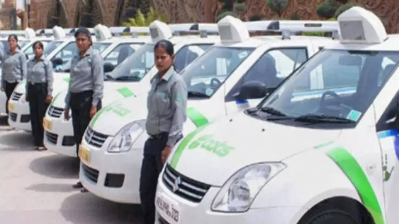 Women taxi drivers in Delhi