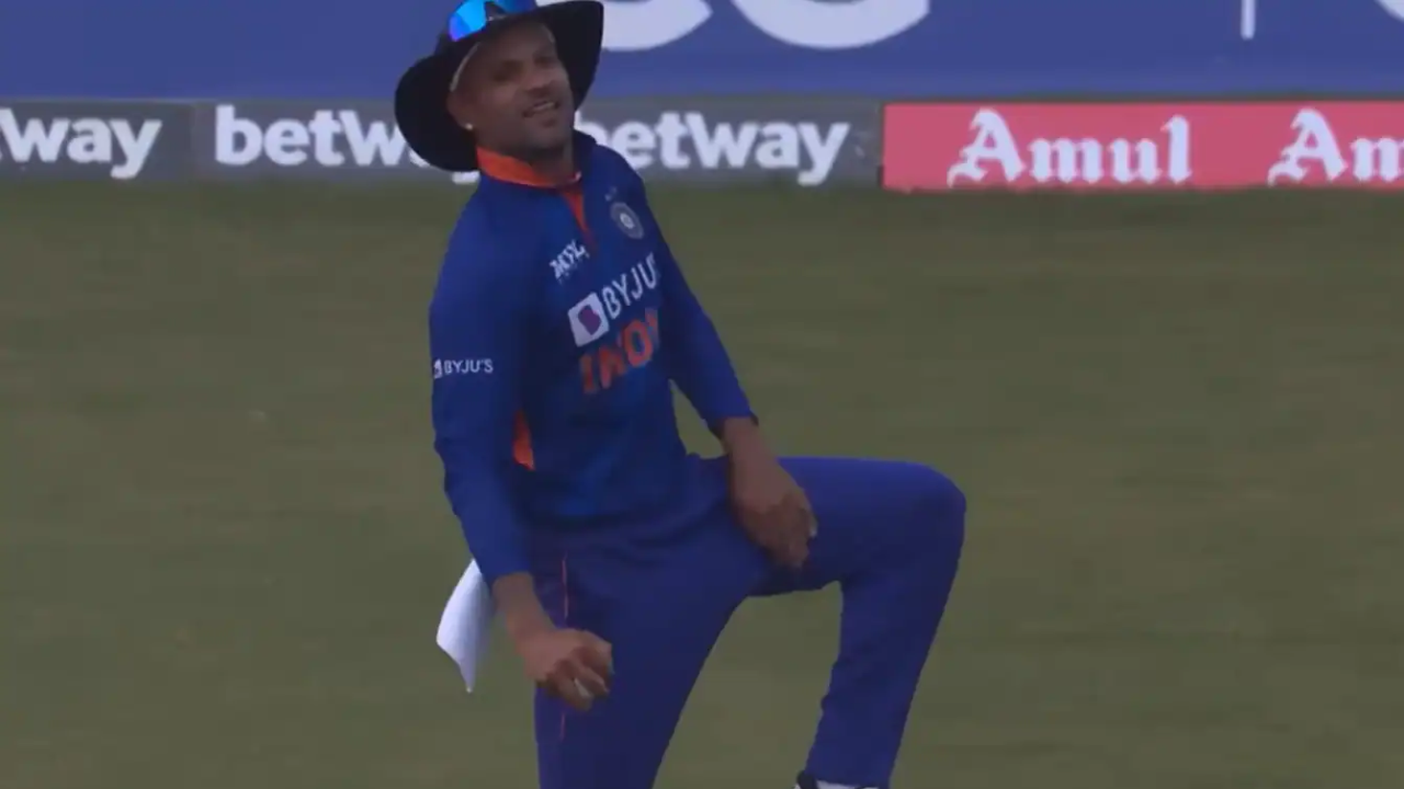 Will try this at home Ex-WI cricketer gives hilarious reaction to Shikhar Dhawans Thigh-five celebration