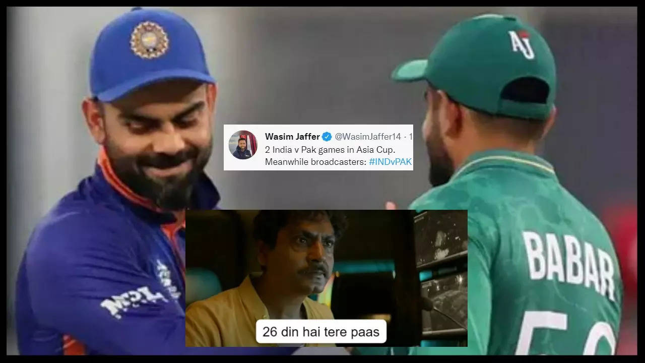 26 Din Hai Tere Paas Rajasthan Royals Wasim Jaffer Spark Meme Fest ahead of Indo-Pak clash in Asia Cup 2022