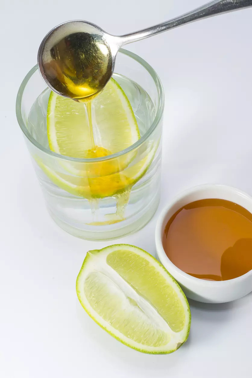 Warm water with honey and Lemon