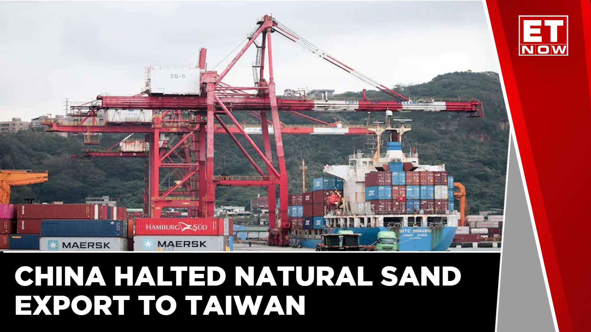 How did China affect the Indian auto industry by banning sand exports to Taiwan?