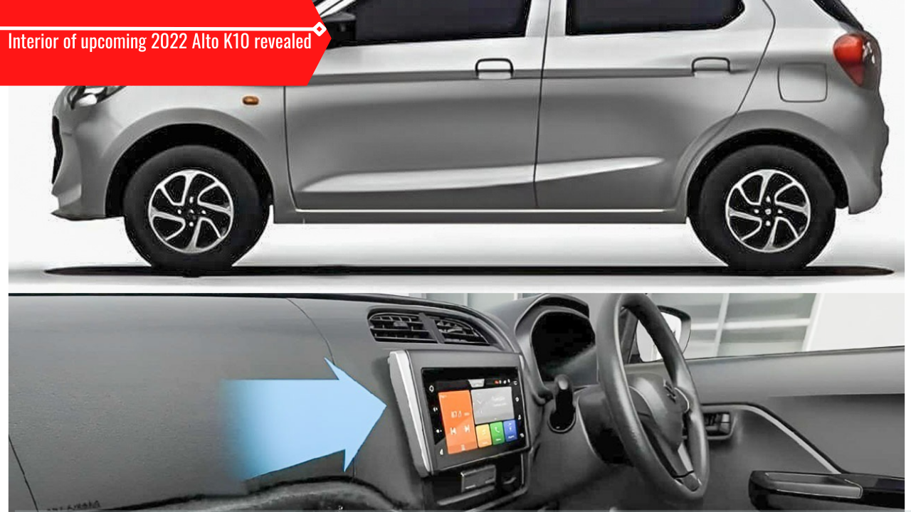 2022 Maruti Alto K10 interior leaked in clear images, New features ...