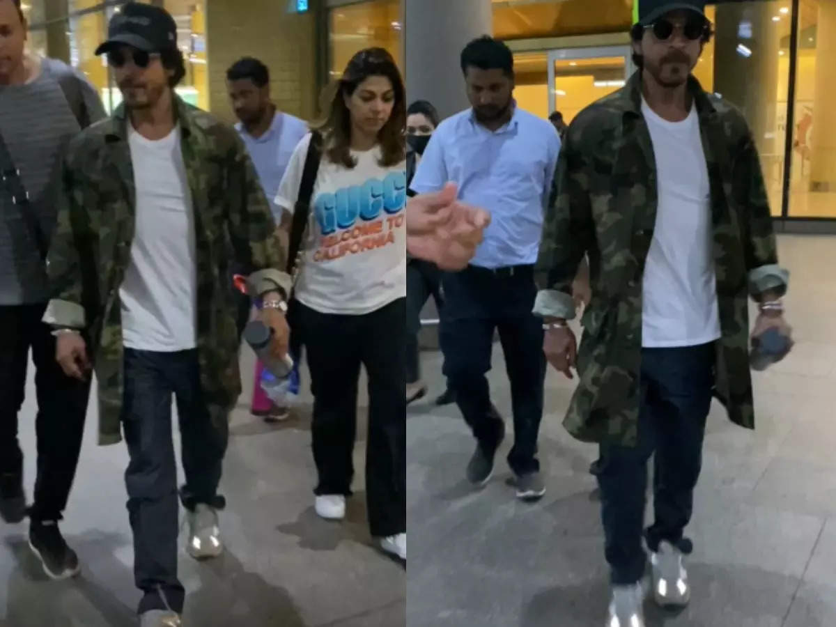 Shah Rukh Khan looks stunning as he returns to Mumbai after Dunki shooting fans rejoice that King is back