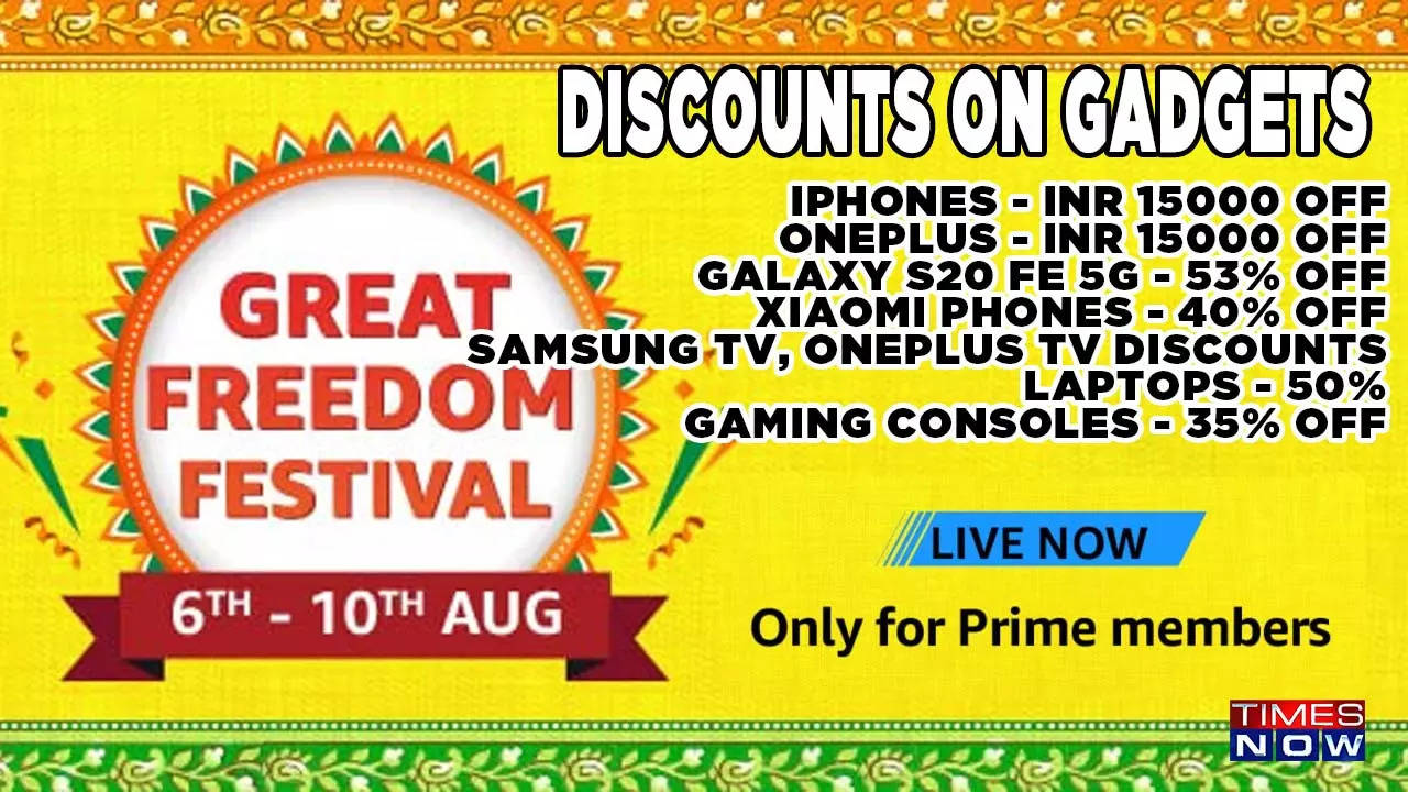 Amazonins Great Freedom Festival is here iPhone available on INR 15000 discount and more details