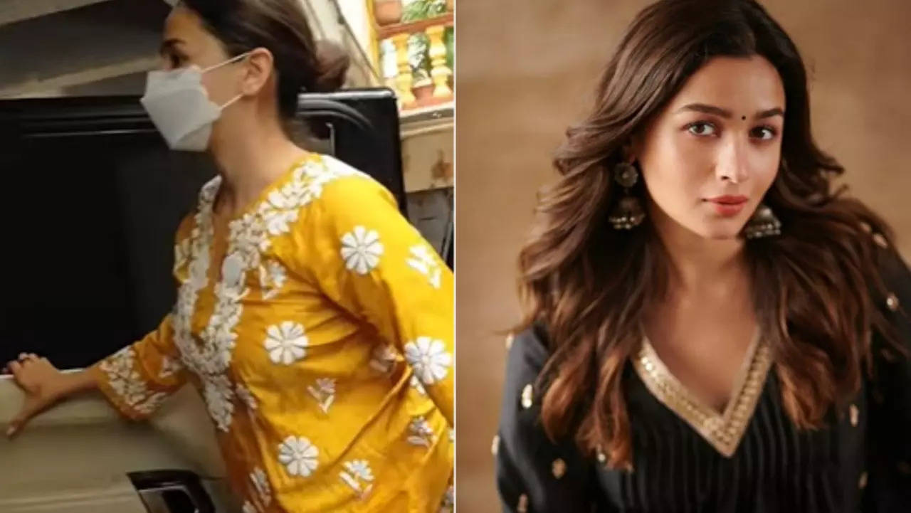 Mom-to-be Alia Bhatt is a vision to behold in simple yellow kurti; fans  say, 'She is glowing'
