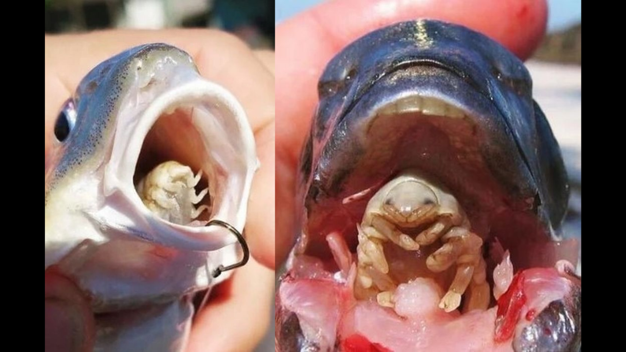 parasite inside fish