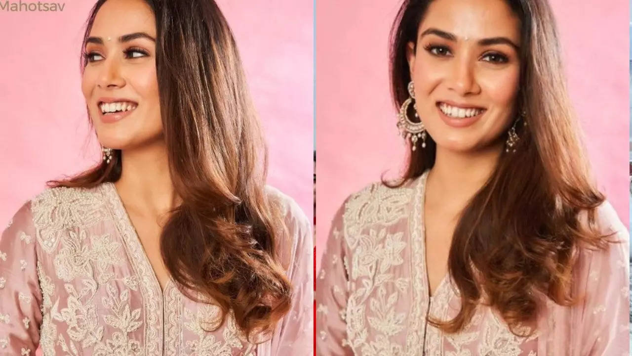 Mira Rajput's onion-pink Anarkali suit worth Rs 74,000 is the perfect pick  for this festive season; PIC