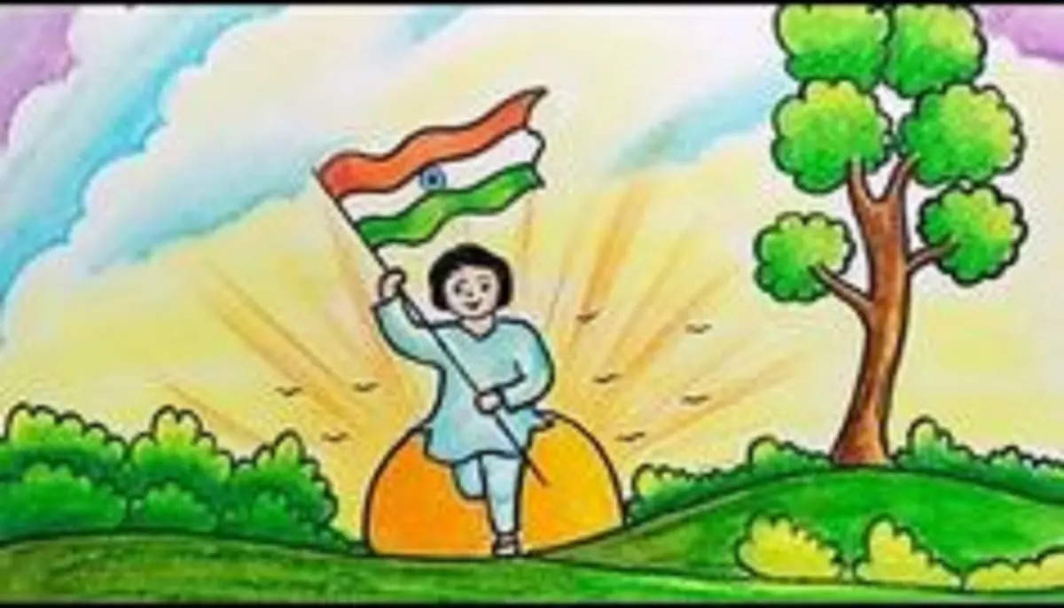 Indian independence day drawing/ republic day drawing. tiranga drawing | By  Easy Drawing SAFacebook