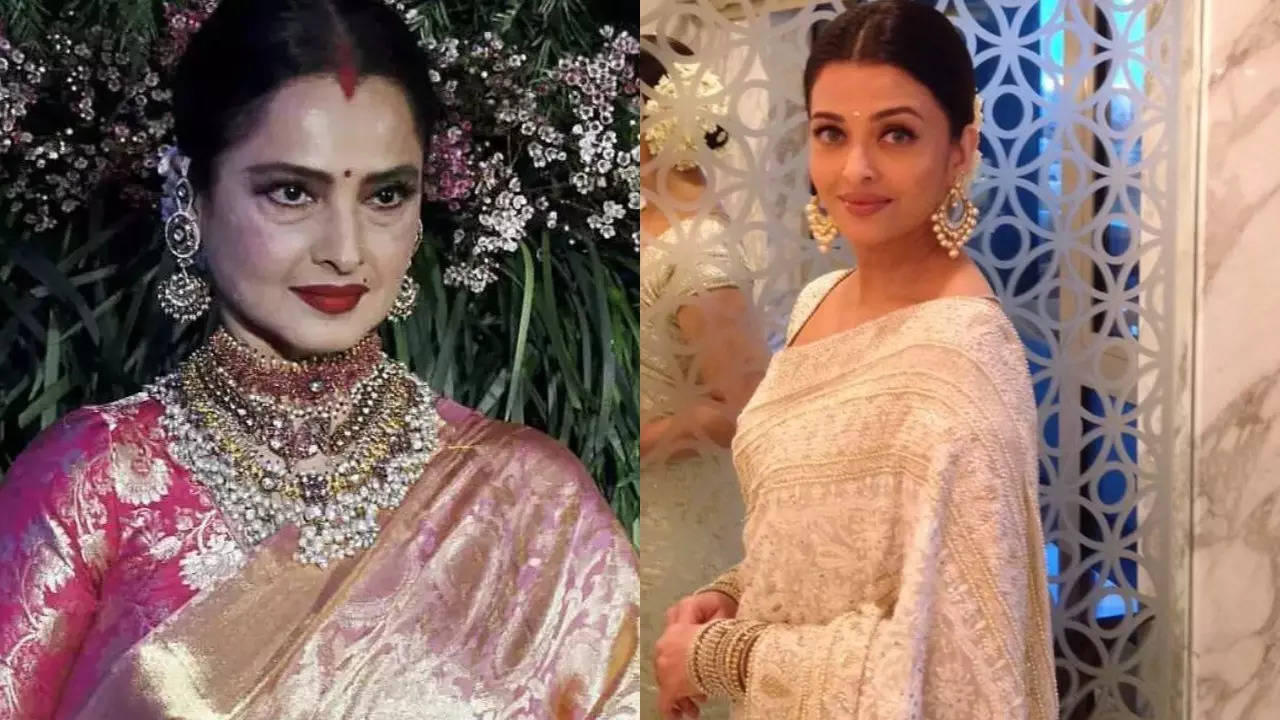 Rekha, Aishwarya Rai's hair bun hairstyles that are perfect for  Independence Day gatherings