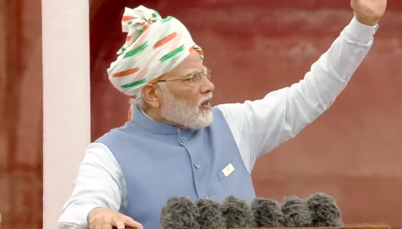 PM Narendra Modi delivers address to nation from Red Fort on 76th Independence Day