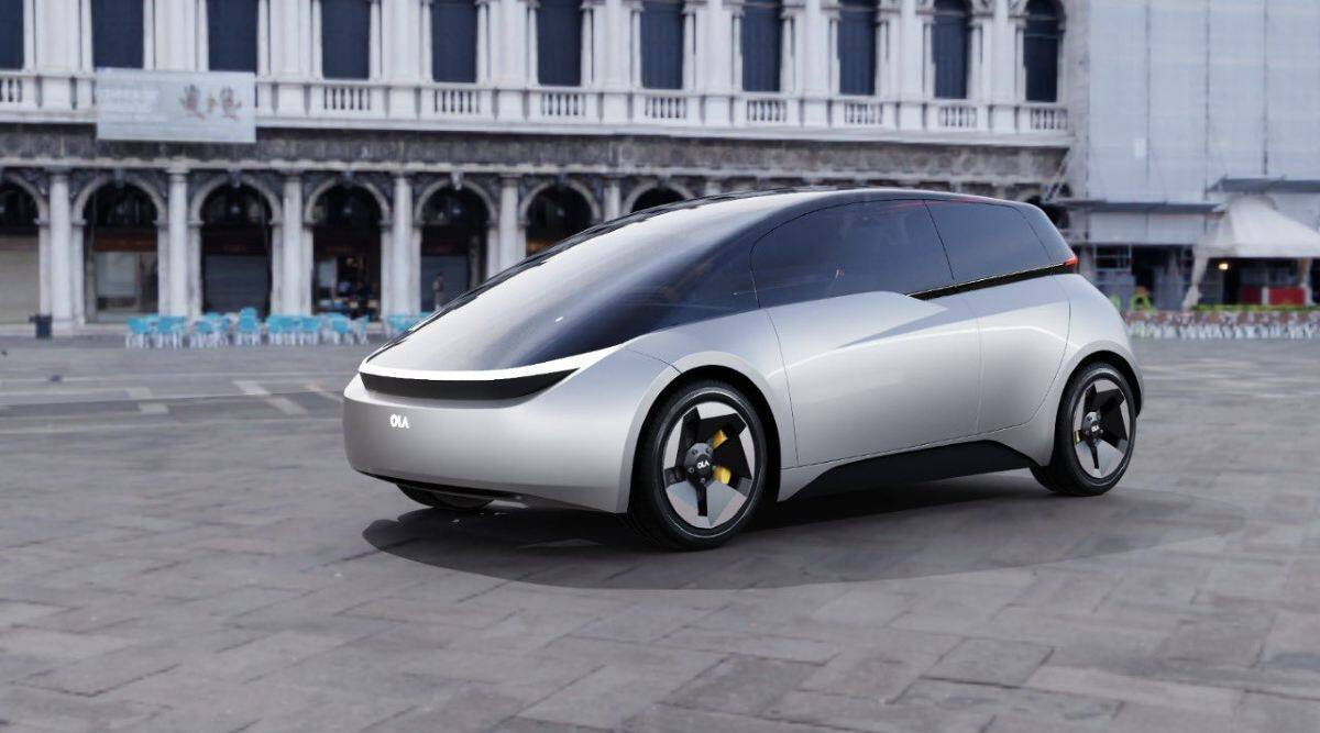 The first look at the Olas electric car revealed a range of 500 km from 0 to 100 km in four seconds