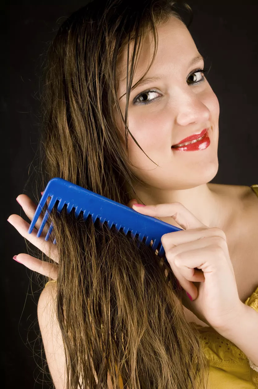 Use a detangle comb