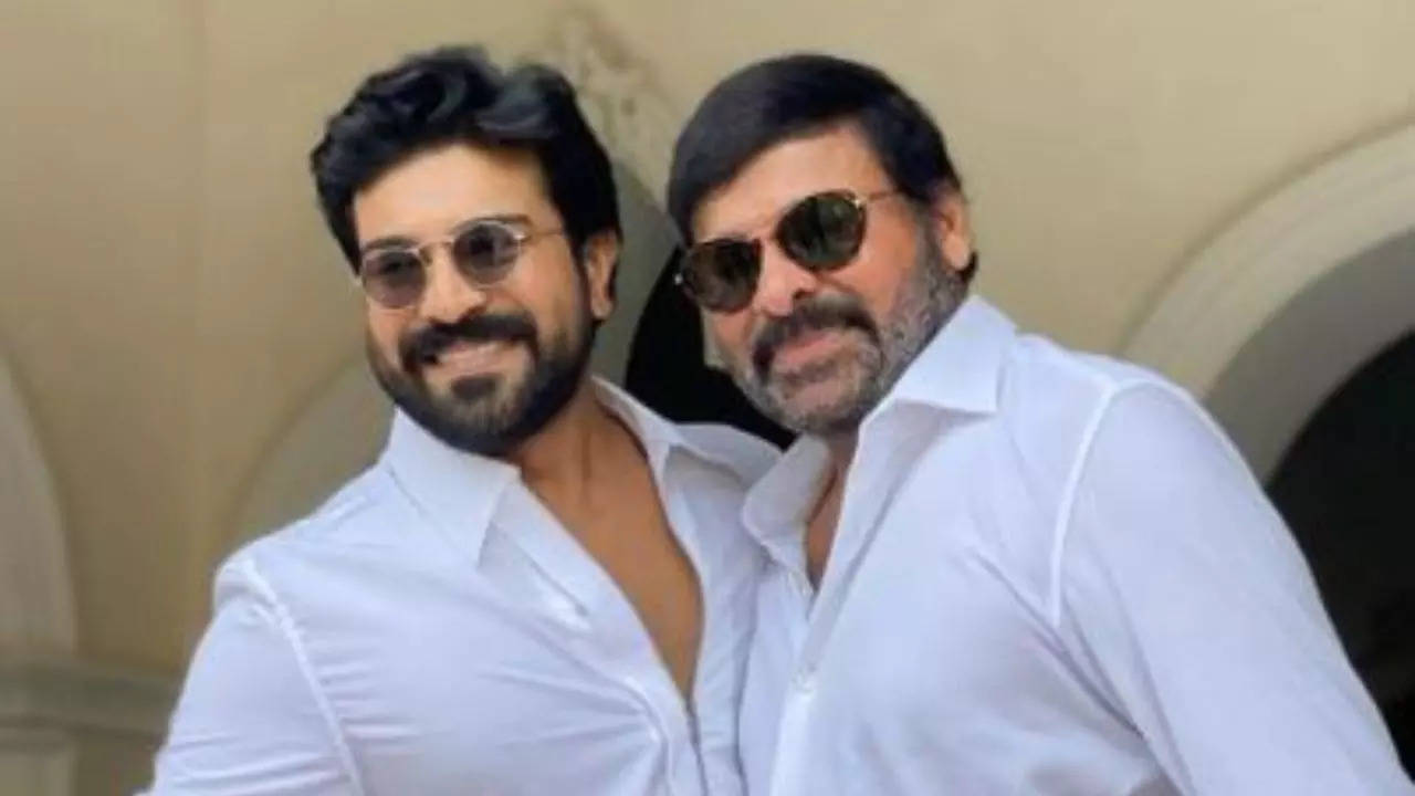 Chiranjeevi urges little Ram Charan to dance at a party The RRR star proves he was always destined for the big screen