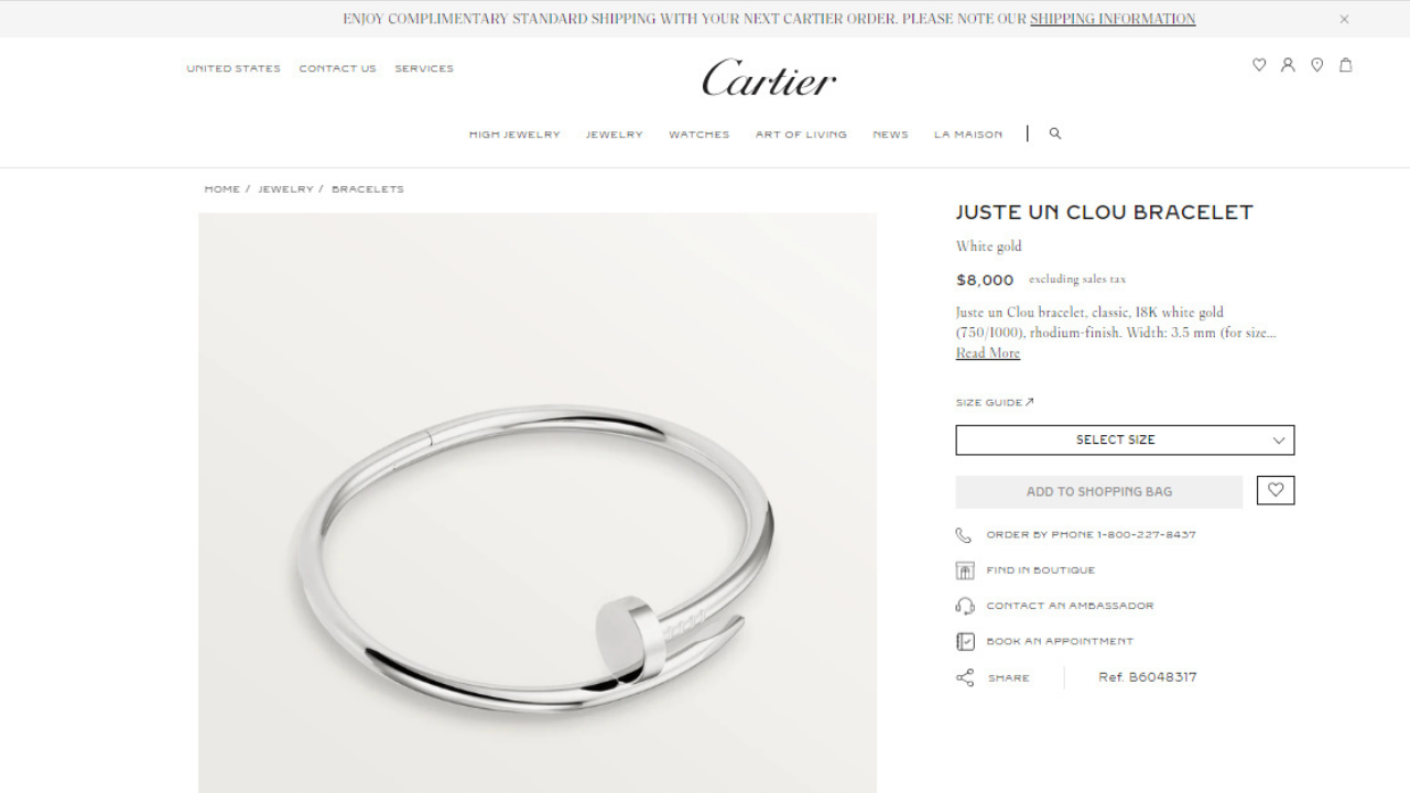 Cartier39s official website