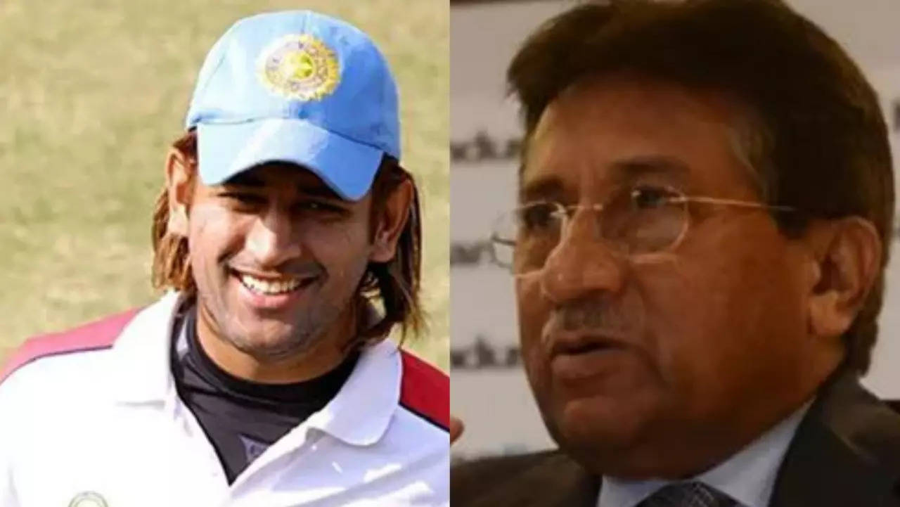 You look good in this haircut: When Pervez Musharraf became a fan of MS Dhoni's  hairstyle - watch