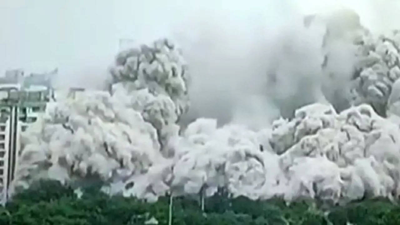 Noida's twin towers demolished Everything you need to know about the nine-second controlled implosion