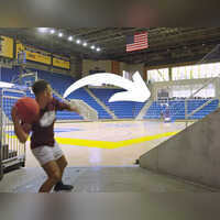 Longest basketball shot ever set at 113 feet as man breaks 5 basketball