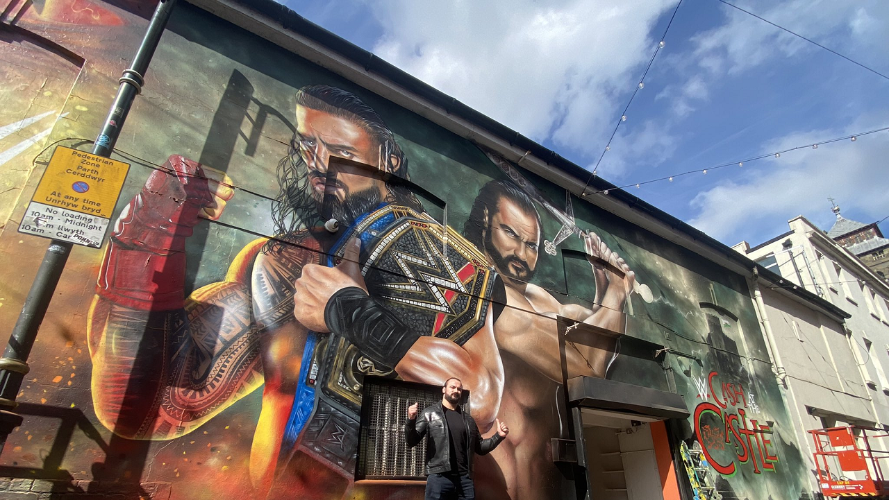 Drew McIntyre shares incredible work of art after reaching UK for Clash at the Castle