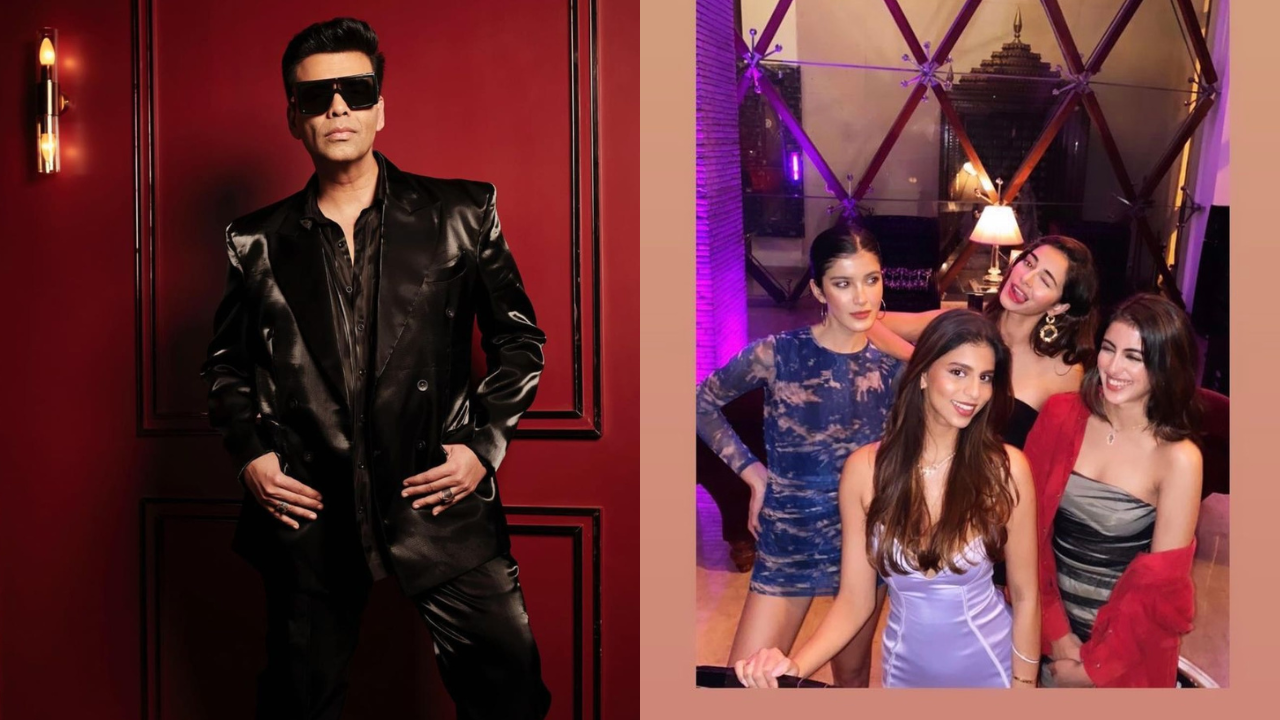 Karan Johar reveals star kids Ananya Suhana Navya and Shanaya are on a group chat I have FOMO that I am not