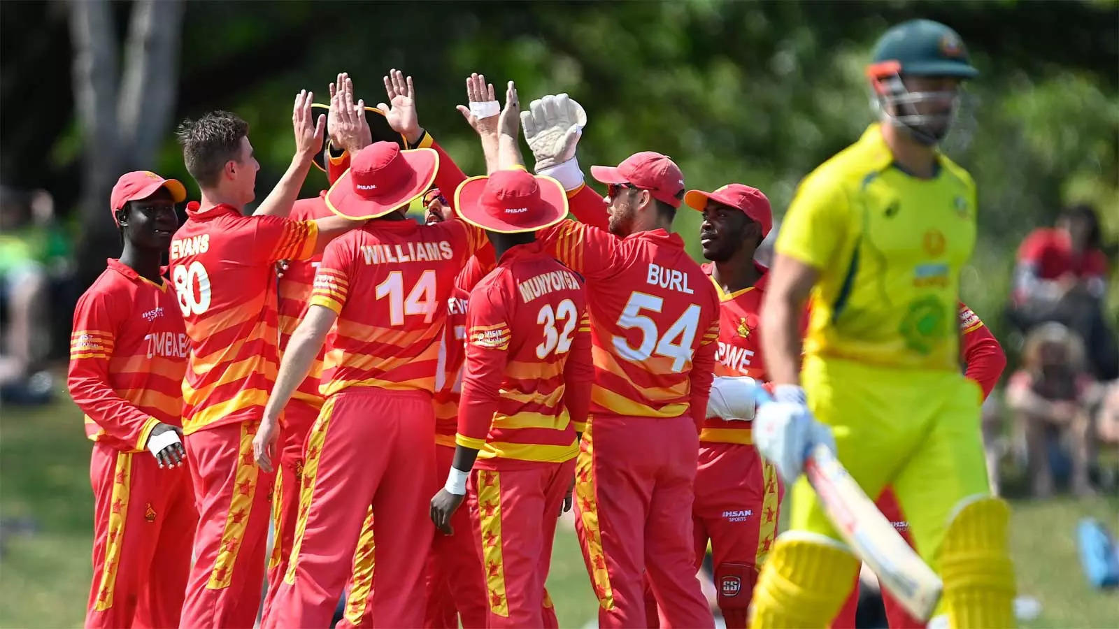 Leg-spinner Ryan Burl picked up 5-10 in just three overs on Saturday as Zimbabwe stunned Australia in the third one-day international