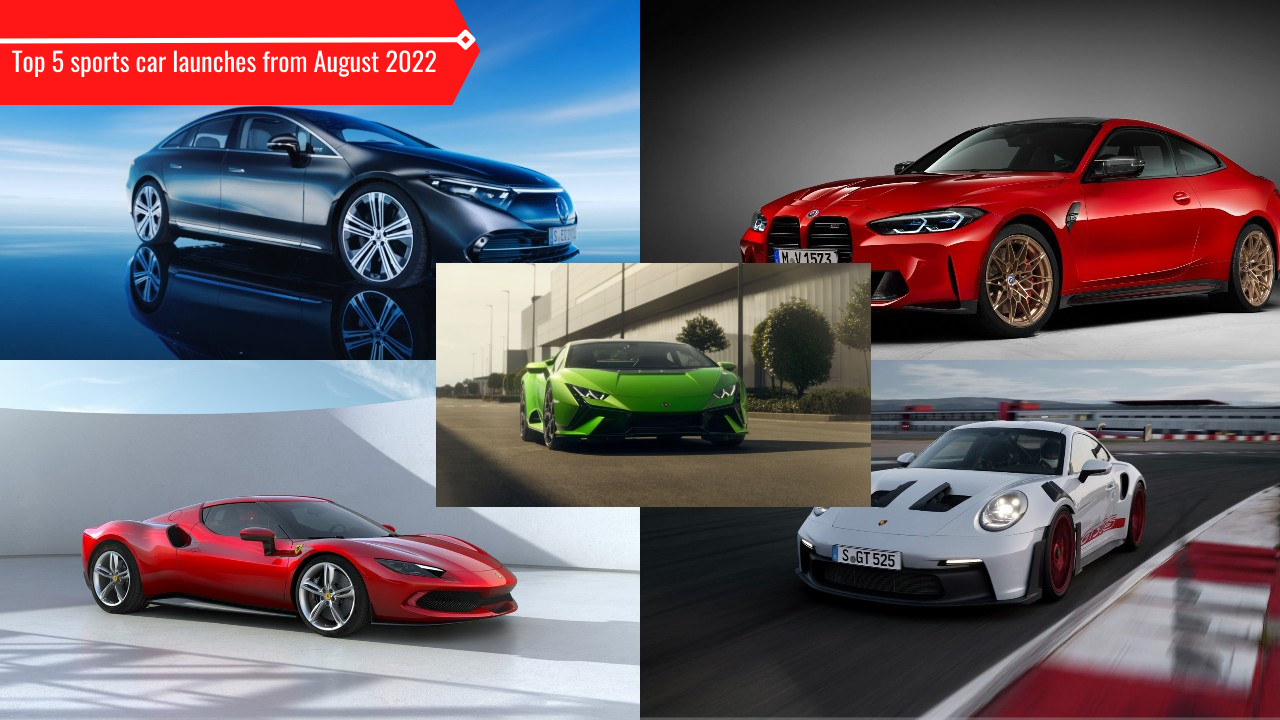 Top 5 sports cars launched in August 2022