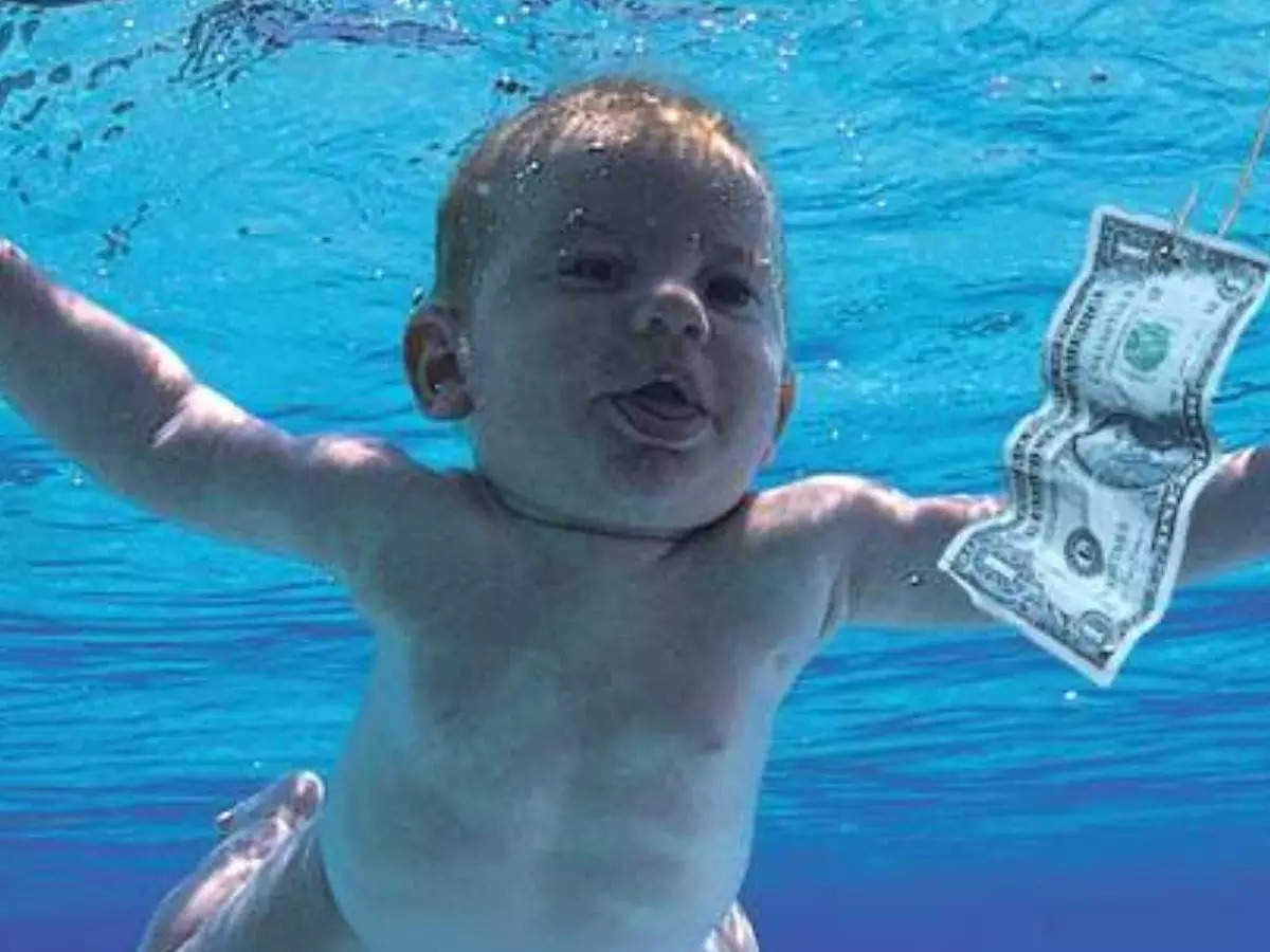 Cover art of Nirvana's second studio album, Nevermind, released in 1991 depicting Spencer Elden as a naked baby | Picture courtesy: Guille.17/Flickr