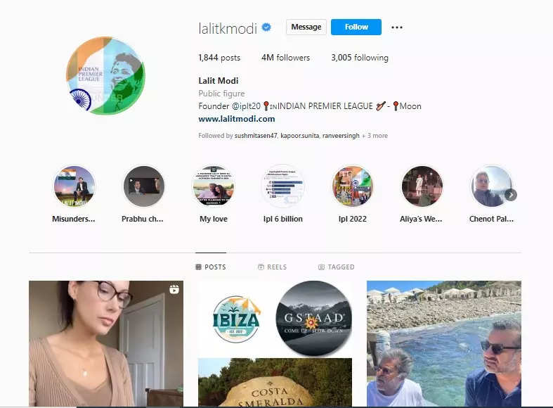 Lalit Modi39s IG