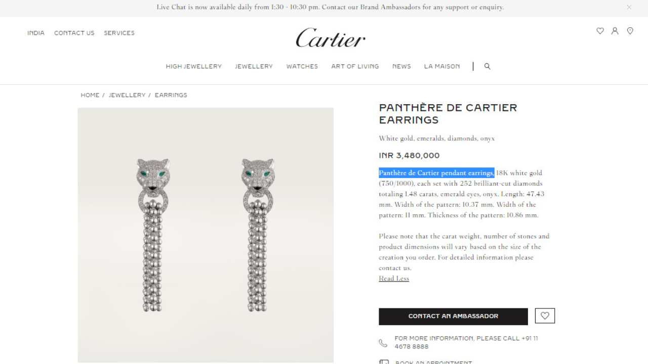 SOLD OUT KING”: BTS' V sells out Cartier's Panther Necklace following his  announcement as their new brand ambassador