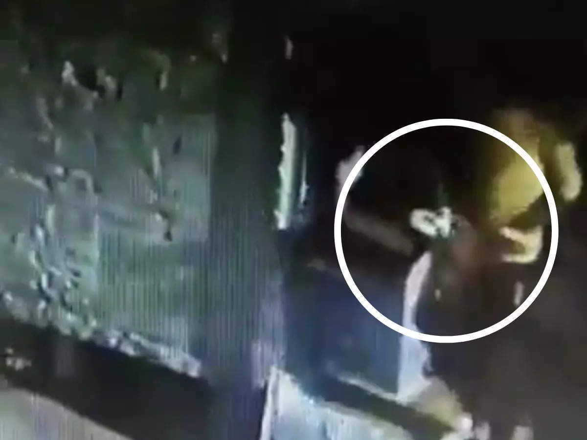 Gwalior man steals women's underwear | Screngrab from video tweeted by @psgautam