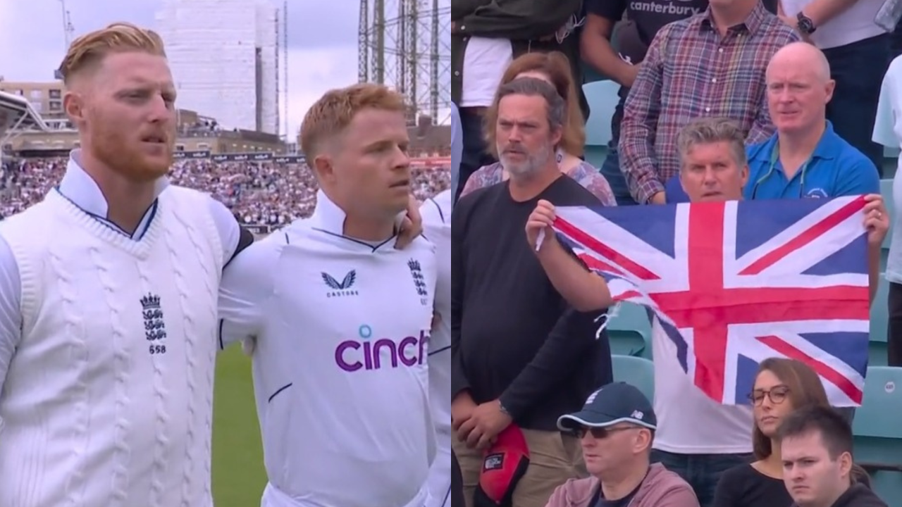Watch Oval crowd up on its feet as England South Africa pay tribute to Queen Elizabeth II ahead of 3rd Test