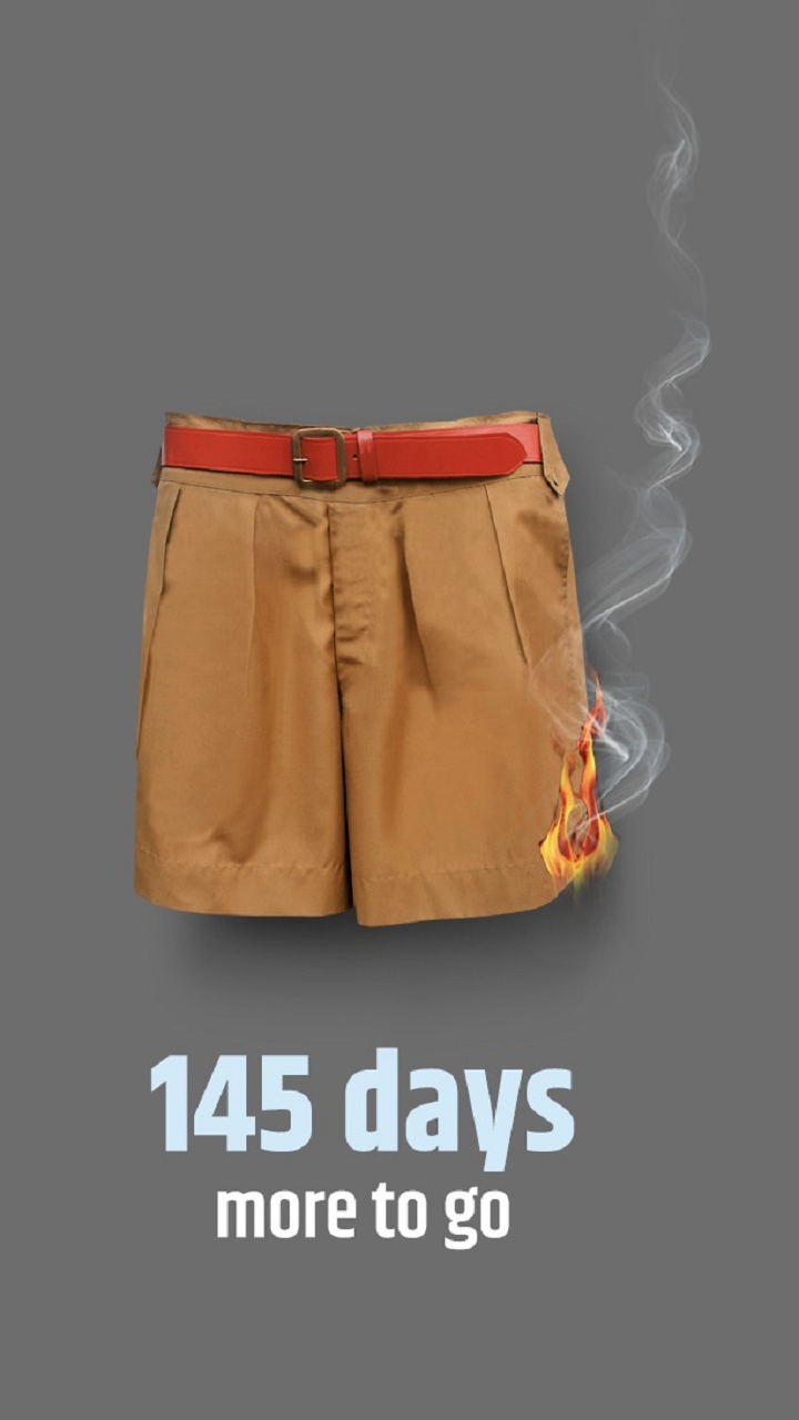 Burning khaki shorts a call for violence