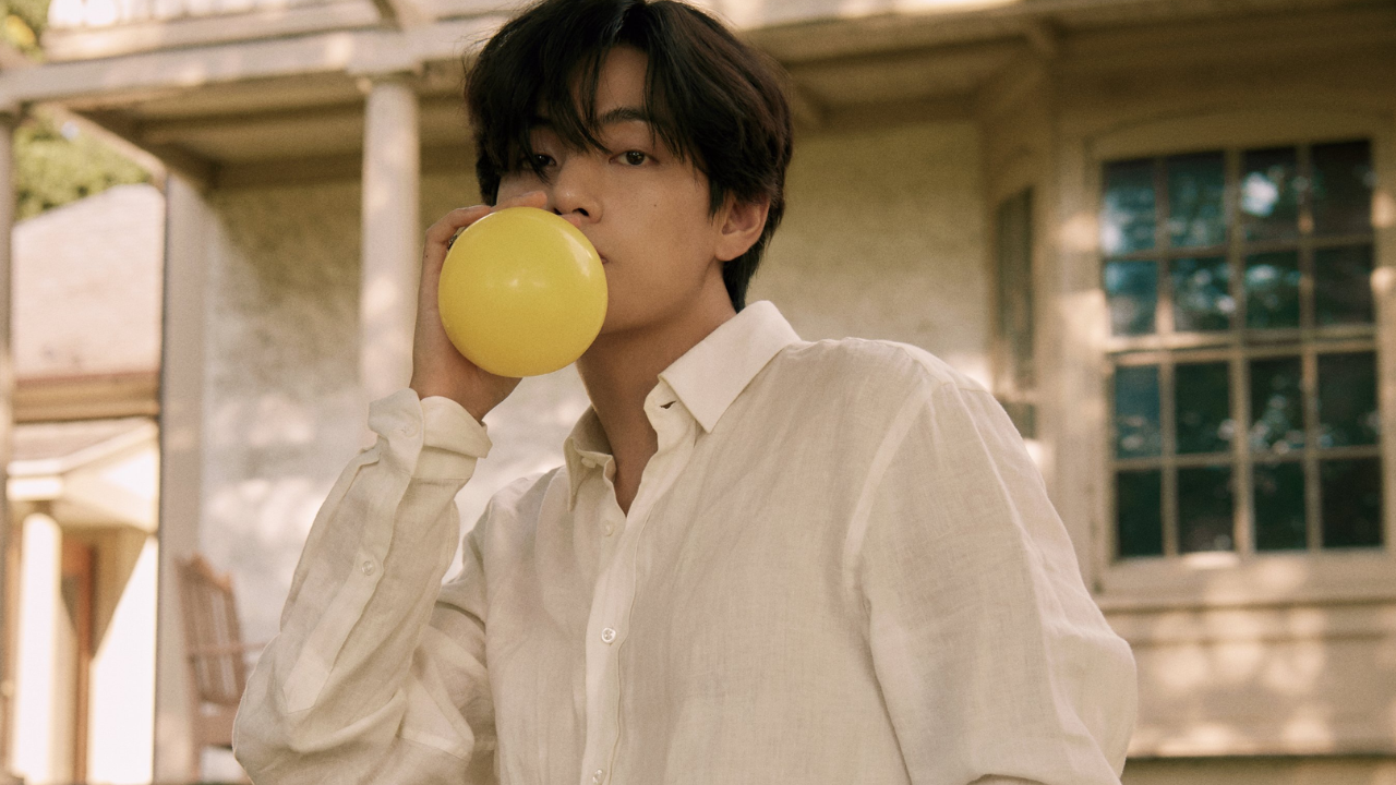 BTS V looks straight out of a romance novel in a surprise cover photo for an upcoming fashion magazine gravure