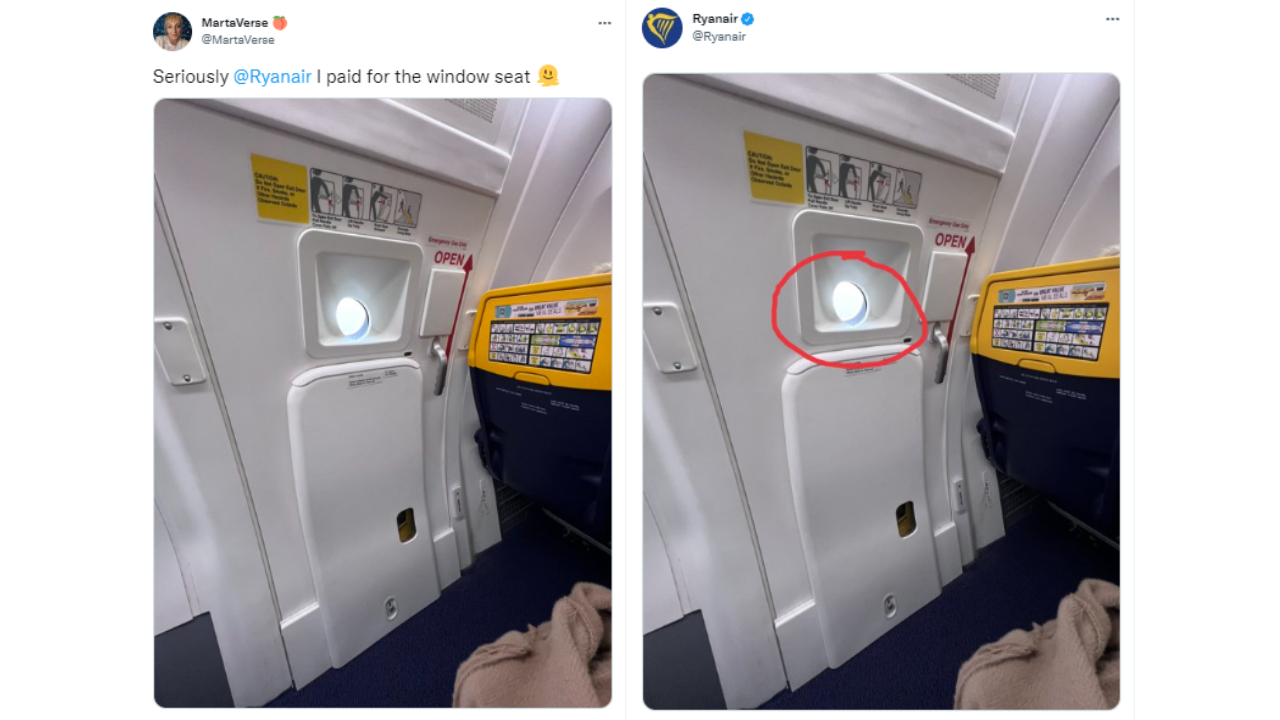 Un pasajero se ha quejado de no conseguir un asiento junto a la ventanilla en un vuelo de pago.