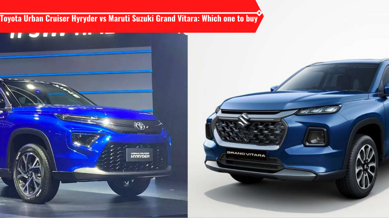 Toyota Hyryder Vs Maruti Suzuki Grand Vitara: Price, Specifications ...