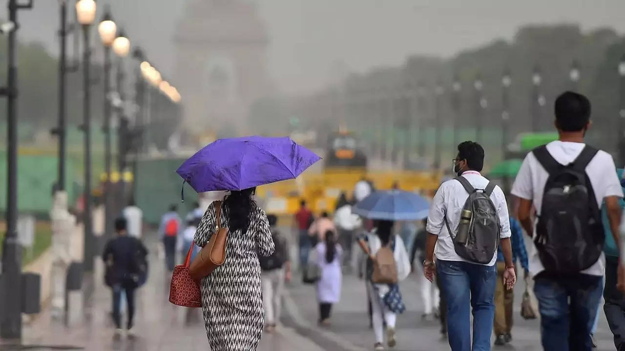 Rain knocked in some parts of Delhi on Friday
