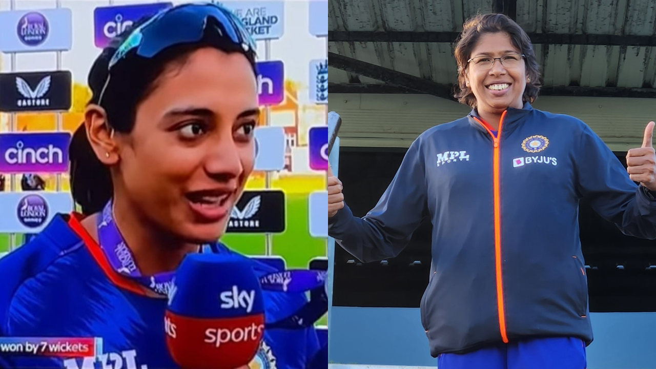 Whatever the team is going to do in this series will be for Jhulu di Smriti Mandhana after 1st ODI win - Watch