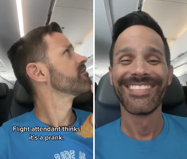 Flight intercom prank