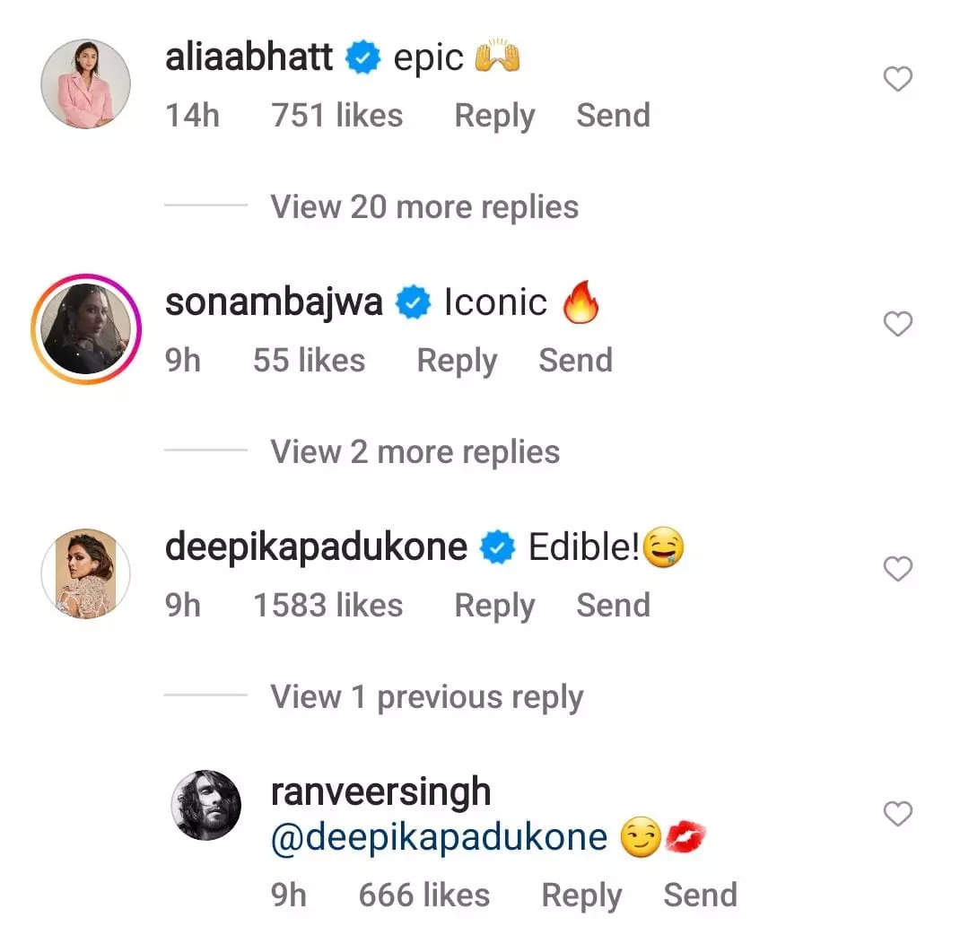 Deepika and Alia39s comment
