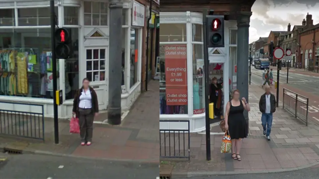 Google Maps captures woman standing in exactly the same spot nine years apart