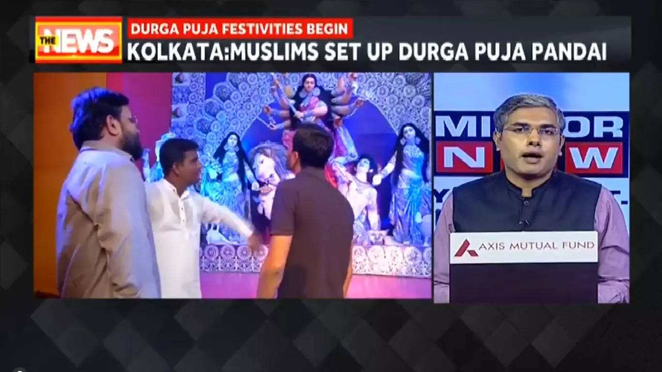 Durga Puja Pandal set up by Muslims in Kolkata.