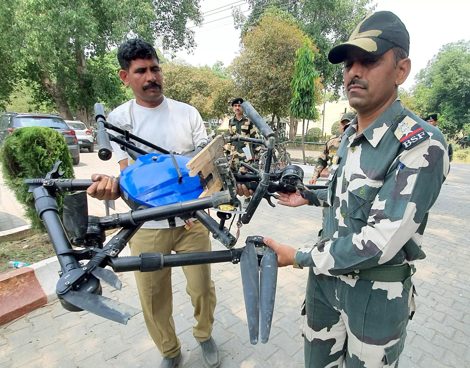 A Pakistani drone intercepted by BSF on a previous occasion