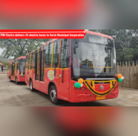 PMI Electro delivers 25 electric buses to Surat Municipal Corporation